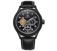 Carrie Hughes Men's Tourbillon Steampunk Leather Automatic Watch CH18B
