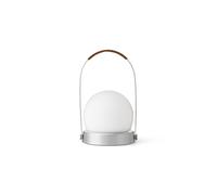 Carrie Portable Lamp Brushed Aluminum/Leather