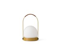 Carrie Portable Lamp Steel/Golden Brown/Leather
