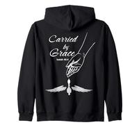 Carried by Grace Isaiah 46:4 Zip Hoodie