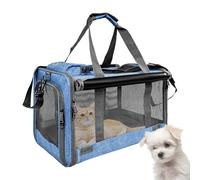 Carrier Bag for Pets and Cats - Breathable, Portable Travel Bag, Up to 9 kg, Lightweight, Foldable, Soft Mesh Ventilation Design, Camping, Motorcycle, Plane, Car, Outdoor, Adventure, Sick