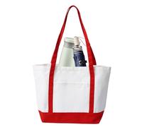 Carrier Carrier-Bag-Ammentally Friendly Shopping Bag Reusable Shopping Bag | Minimalist Canvas Bag, Sustainable Market Bag, Foldable Canvas Shopper, Everyone's Pocket, red, Consulte la descripción