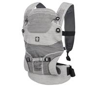 Carrier Terra Nova Grey | For 0-3 years up to 15 kg, soft stretch knit, front and back carrier, lumbar support, foldable headrest