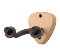 Carriere 1 Piece Wall Mount Guitar Hanger Hook Wood Base Beech Wood Musical Instrument Accessories with Picks Slot,A