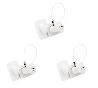 Carriere 3X Window Restrictors with Lock Cable, No Screws Required to Avoid Damage and The