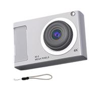 Carriere 48MP HD Mini Camera 16X Zoom Digital Camera 4K Video Camera with Fill Light for Kids Students,Silver