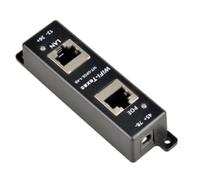 Carriere Passive Single Port Gigabit PoE Injector LED Indication Data and Power Mode A & B Shared All 4 Paired Easy Install Easy to Use