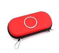 Carring Case, Portable Travel Pouch Cover Zipper Bag for PSP 1000 2000 3000, Protective Case Shell (Red)