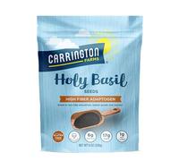 Carrington Farms Holy Basil Seeds - Gluten Free, Paleo, Keto, High Fiber Seeds - Calcium Packed Daily Nutrition Boost, Add into Favorite Recipes (8 oz)