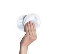 Carriwell 6 x Washable Silk & Organic Cotton Nursing Pads - Reusable, Absorbent & Gentle, Soothing Healing Effect for Sensitive Nipples, Breathable, Leak-Proof, with Wash Bag, Silk, One Size