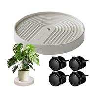 Carro Para Plantas Con Ruedas Plataforma Con Ruedas - Soporte Para Macetas Con Ruedas 360° Giratorias | Adjustable Plataforma Para Macetas | Bandeja Con Ruedas Para Transportar Macetas, Ideal Para D