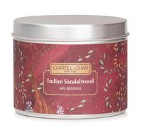 Carroll & Chan 100% Beeswax Tin Candle Indian Sandalwood (8x6) cm