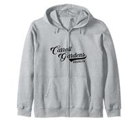 Carroll Gardens NYC Script Suitable for Men Women. Zip Hoodie