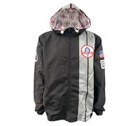 Carroll Shelby® American Rain Coat with Hood, Cobra Super Snake - Waterproof, Black, Medium