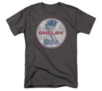 Carroll Shelby Full Color Cobra Unisex T Shirt, Charcoal, X-Large