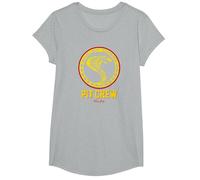 Carroll Shelby Vintage Pit Crew Badge T-Shirt, Girls, Heather Grey, X-Small
