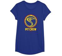 Carroll Shelby Vintage Pit Crew Badge T-Shirt, Girls, Royal Blue, Medium