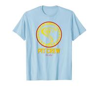 Carroll Shelby Vintage Pit Crew Badge T-Shirt, Men, Baby Blue, 3X-Large