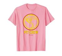 Carroll Shelby Vintage Pit Crew Badge T-Shirt, Men, Pink, 3X-Large
