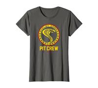 Carroll Shelby Vintage Pit Crew Badge T-Shirt, Women, Asphalt Grey, XX-Large
