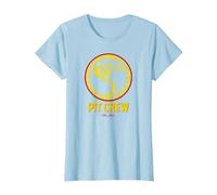 Carroll Shelby Vintage Pit Crew Badge T-Shirt, Women, Baby Blue, Small