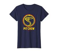 Carroll Shelby Vintage Pit Crew Badge T-Shirt, Women, Navy Blue, X-Small