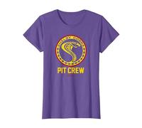 Carroll Shelby Vintage Pit Crew Badge T-Shirt, Women, Purple Heather, Small