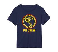 Carroll Shelby Vintage Pit Crew Badge T-Shirt, Women's Plus, Navy Blue, 6X