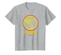 Carroll Shelby Vintage Pit Crew Badge T-Shirt, Youth, Heather Grey, X-Small