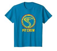 Carroll Shelby Vintage Pit Crew Badge T-Shirt, Youth, Sapphire Blue, X-Small
