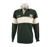 Carrolls Irish Gifts Lansdowne Long Sleeve Rugby T-Shirt Ireland - XL Green