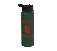 Carrollton Georgia Est. 1829 Vintage Map Stainless Steel Insulated Water Bottle