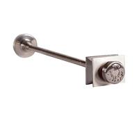 Carron Luxury Thistle Radiator Wall Stay 300mm (Satin Nickel)