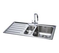 Carron Phoenix 101.0042.891 Stainless Steel Isis Deep Square 1.5 Bowl