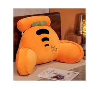 (Carrot, 70*43cm/27.56*16.93in) Dinosaur Backrest Cushions With Arms Bedside Pillow Plush Toys Chair Sofa Office