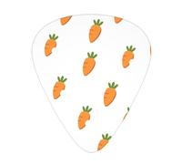 Carrot Acoustic GuitarGuitar Picks 12 Pcs, Electric Guitar Essential Thick And Thin Guitar Plectrums Students 0.46 0.96 0.71 Mm