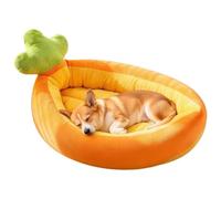 Carrot Bed For Dog Cat - Cosy Small Animal, Washable,Cosy | Carrot Shaped Pet Bed For Dogs Cats, Super Soft Plush, Cosy For Cage Home, Machine Washable Cover