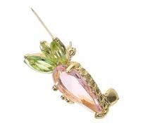 Carrot Brooch Pin for Women Zinc Alloy Vintage Lapel