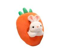 Carrot Bunny Plush - Soft Cute Stuffed Carrot | Comfort Animal Dolls And Pillow For Kids Adults Teens Boys Toddler Family Birthday Sleep Nursery Party Decor