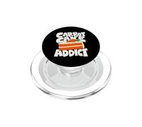Carrot Cake Minimalist Badge Patch PopSockets PopGrip for MagSafe