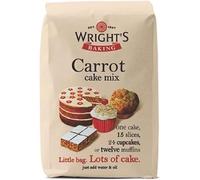 Carrot Cake Mix 2X500g - Buttery & Vanilla Flavored with Grated Carrot Granules - Perfect for Cakes, Muffins, Slices, Cupcakes & More - Just Add Water & Oil