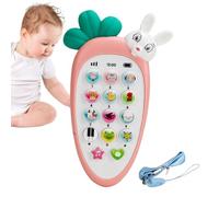 Carrot Cell Phone Toy Kids - Light Music Interactive Learning Smartphone, Educational Role Play | multipurpose lightweight Fun Developmental Toy For 6 Months Plus kids Gift Present