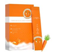 Carrot Compound Acid Foam Mask, Carrot Pore Purifying Bubble Mask, Clean And Absorb Blackheads And Dirt, Carrot Extract Face Mask, Pore Shrink Deep Cleansing Mask, Carrot Extract (12pcs)