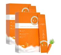 Carrot Compound Acid Foam Mask, Carrot Pore Purifying Bubble Mask, Clean And Absorb Blackheads And Dirt, Carrot Extract Face Mask, Pore Shrink Deep Cleansing Mask, Carrot Extract (24pcs)