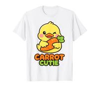 Carrot Cutie Kawaii Duck Easter Bunny Spring Cute Cartoon T-Shirt