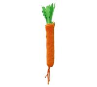 Carrot Dog Toy, Interactive Carrot Indoor Cat Toy, Bite-Resistant Chew Stick with Bell Sound for Puppy House Animal Pet Play Fun Exercise