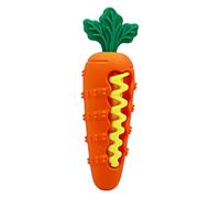 Carrot Dog Toy, Slow Feed Chew Fetch Crocodile, Dog Slow Feeder Puzzle Toy, 3 ln 1 Chew, Feed, Play Design, Chewable Carrot-Shaped, 6.22 Inches, For Puppies Dogs