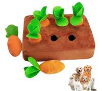 Carrot Dog Toys-Carrot Snuffle Mat for Dogs,Interactive Dog Plush Puzzle Toys,2 in 1 Non-Slip Nosework Feed Games Pet Stress Relief with 6 Carrots for Pet Brain Training Foraging Skill (1pcs)