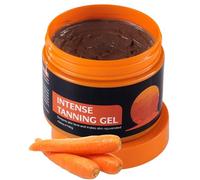 Carrot-en Tanning Gel, Intense tanning Gel, Sunbed Tanning Accelerator with Carotene & Olive Oil, Tan Enhancers & Accelerators for Face & Body, Moisturizing Tanning Butter without SPF, 140G