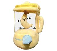 Carrot Fruit Blender Plush Toy, Fruit Juicer Drawstring Rotating Plush Doll Toy with Hidden Zipper Storage & Keychain Clip for Kids Girl Playhouse Parentend Accessories Toys